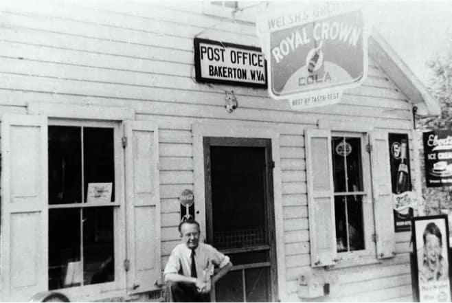Martin D. Welsh, Sr. and Welsh's Grocery, present day historic Bakerton Store, circa 1930